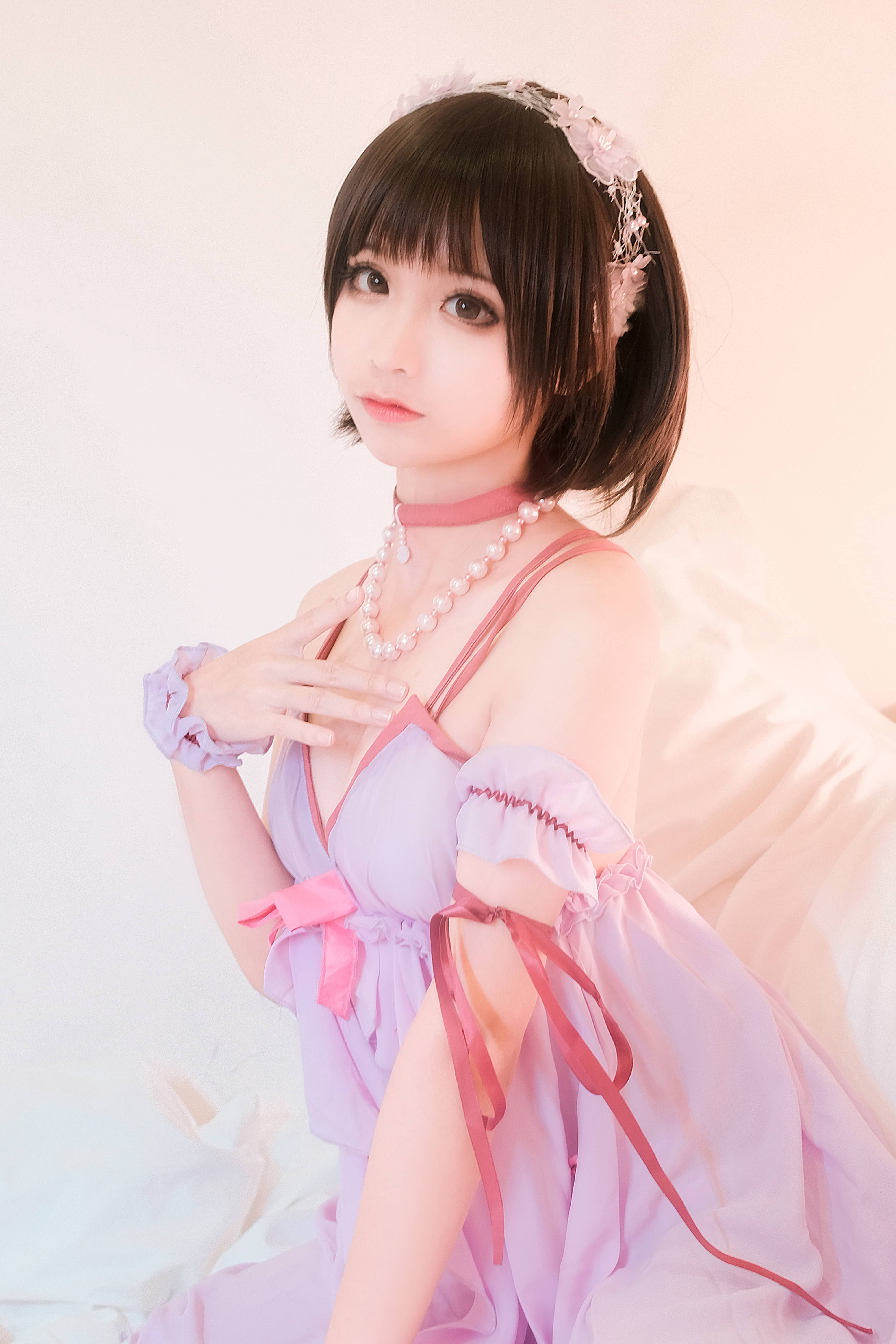 蠢沫沫-加藤惠睡衣 [44P 569MB]-美了么