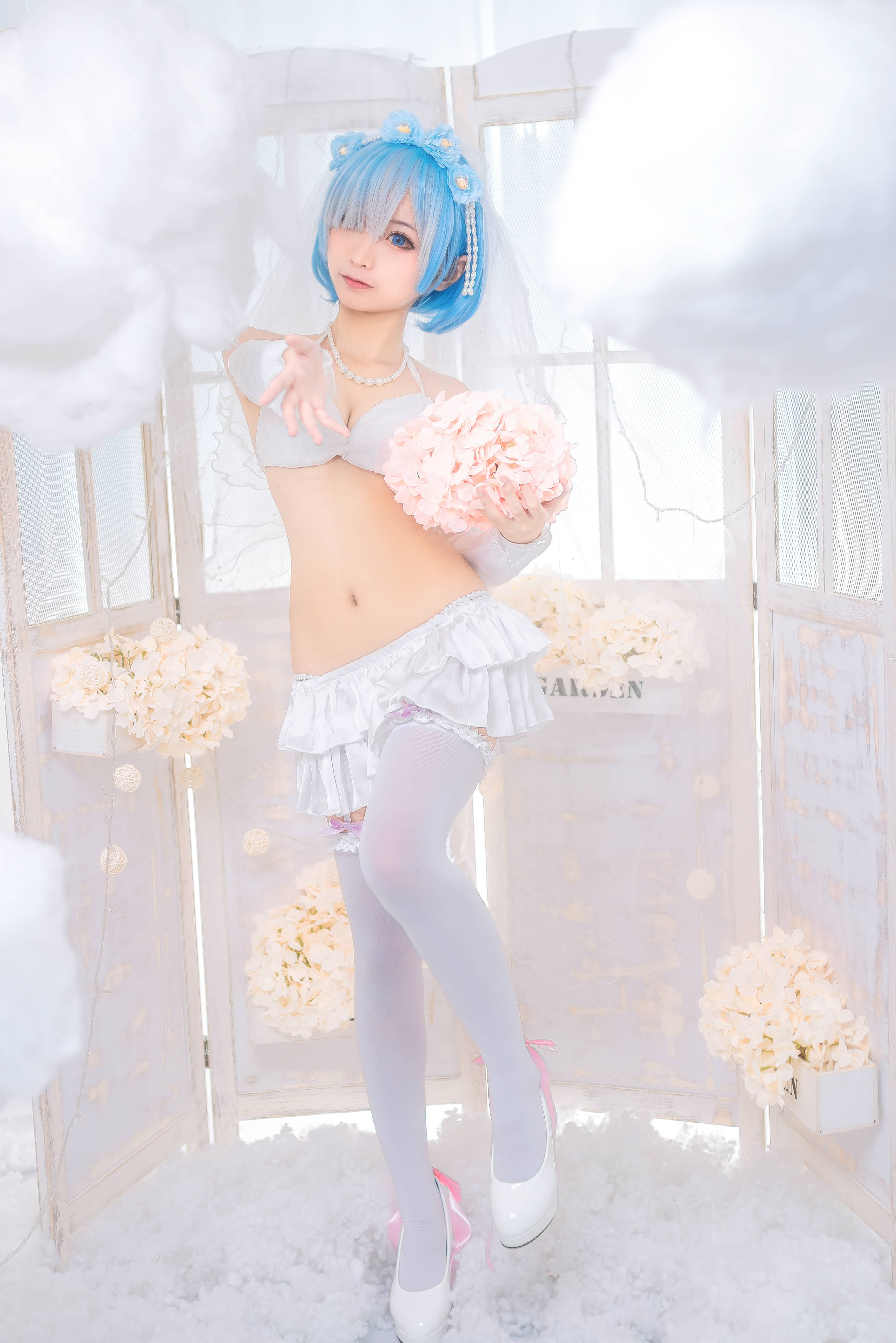 蠢沫沫 - 雷姆花嫁 [44P 484MB]-美了么